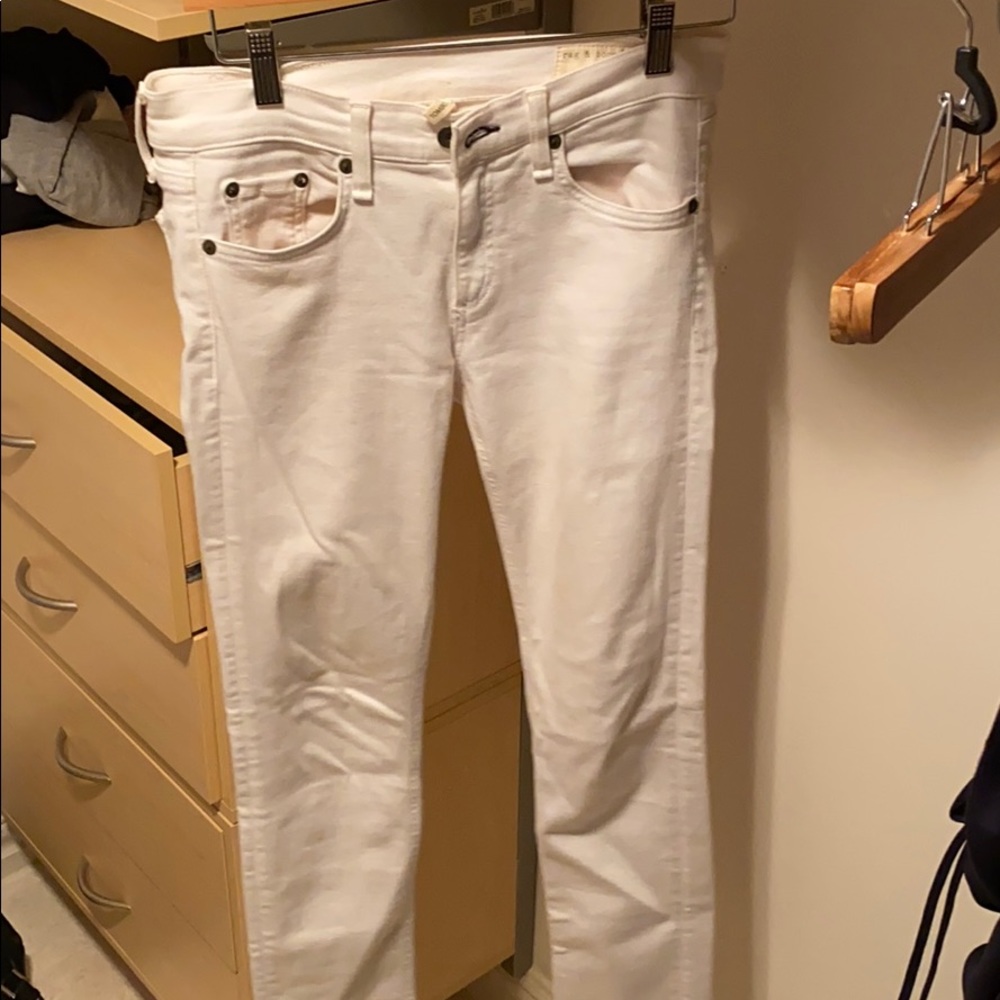 Rag and Bone white jeans size 27